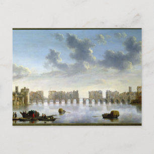 Old London Bridge (oil), c.1630 Postcard