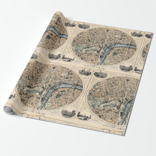 Old London England map Wrapping Paper