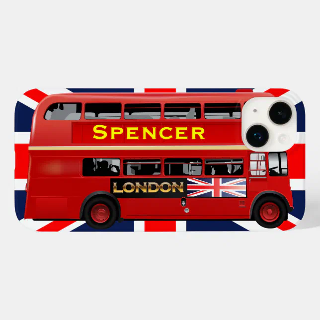 Classic Red London Double-Decker Bus Case-Mate iPhone Case