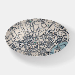 Old London West End Map Paperweight