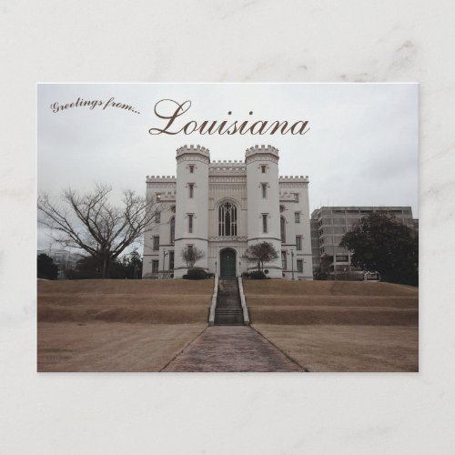 Old Louisiana State Capitol Baton Rouge Louisiana Postcard