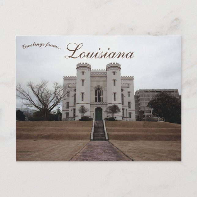 Old Louisiana State Capitol Baton Rouge Louisiana Postcard (Front)
