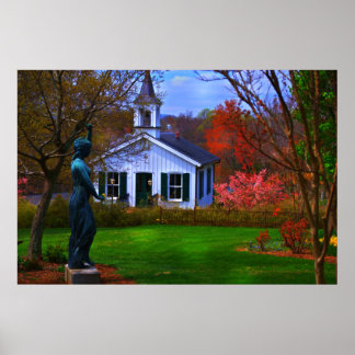 Old Lynchburg Cemetery Church Poster