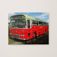 Old Macbraynes Bus on the Isle of Bute Jigsaw Puzzle