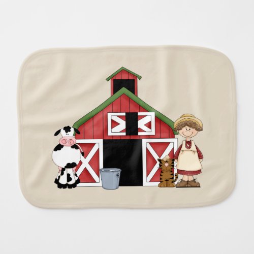 Old MacDonald Had A Farm Burp Cloth