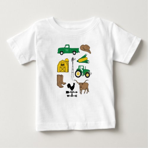 Old Macdonald Had a Farm My Farm Life for Kids Baby T_Shirt