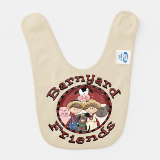 Old MacDonald Had A Farm Reversible Personalized Baby Bib