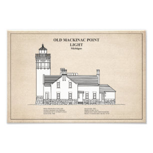 Old Mackinac Point Light - Michigan – SBD Photo Print
