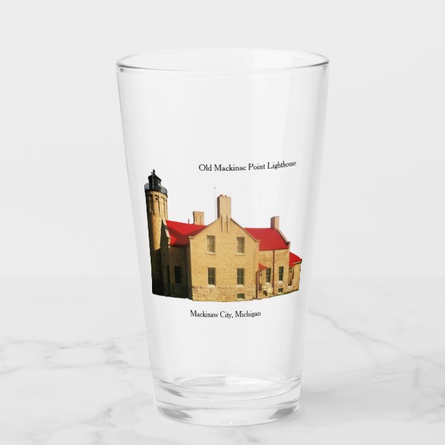 Old Mackinac Point Lighthouse glass (Front)