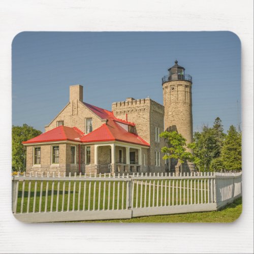 Old Mackinac Point Lighthouse in Mackinaw City MI Mouse Pad