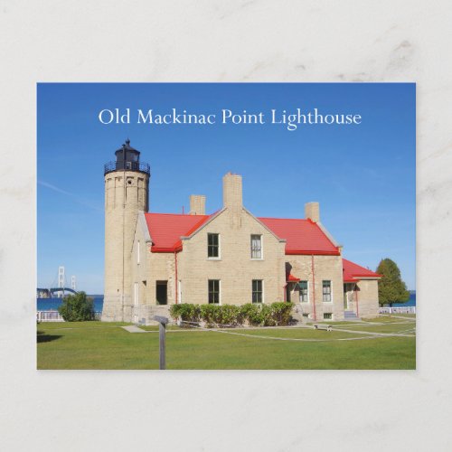 Old Mackinac Point Lighthouse postcard