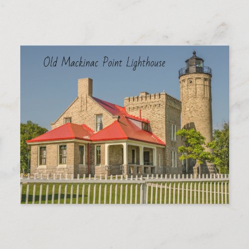 Old Mackinac Point Lighthouse Postcard