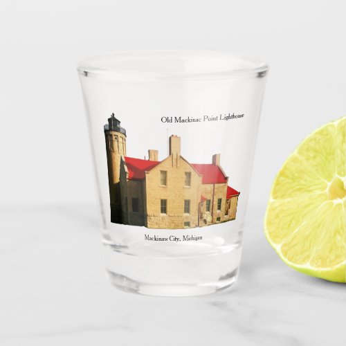 Old Mackinac Point Lighthouse shot glass