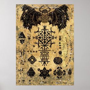 Old Magic Book Poster