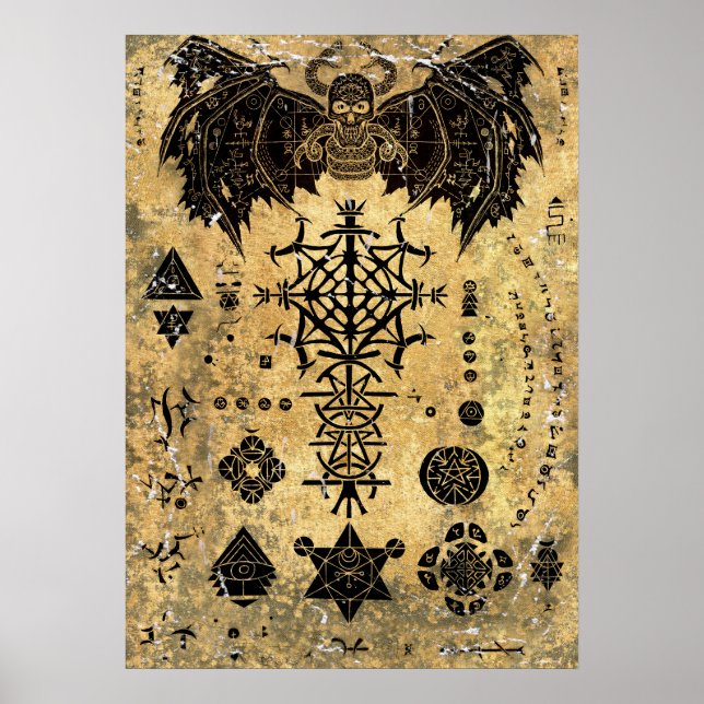 Old Magic Book  Poster (Front)