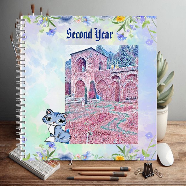 Old Mahal Ruins Second Year Cat Lovers Pastel Pink Notebook (Old Mahal Ruins Second Year Cat Lovers Pastel Pink Notebook)
