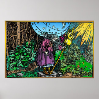 Old Maid Witch ~ Holbein ~ 1537 Poster