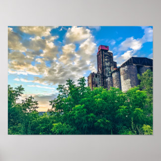 Old Malting Factory in Montreal, Quebec, Canada Poster