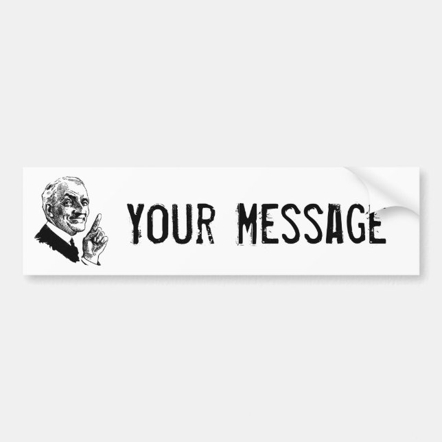 Old Man Been There Done That - Customize It Bumper Sticker (Front)