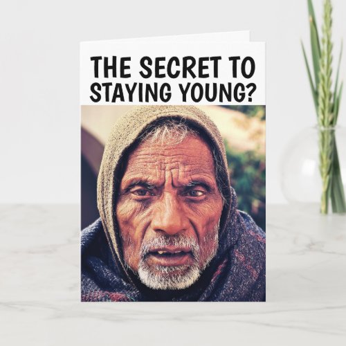 OLD MAN  BIRTHDAY over the hill greeting