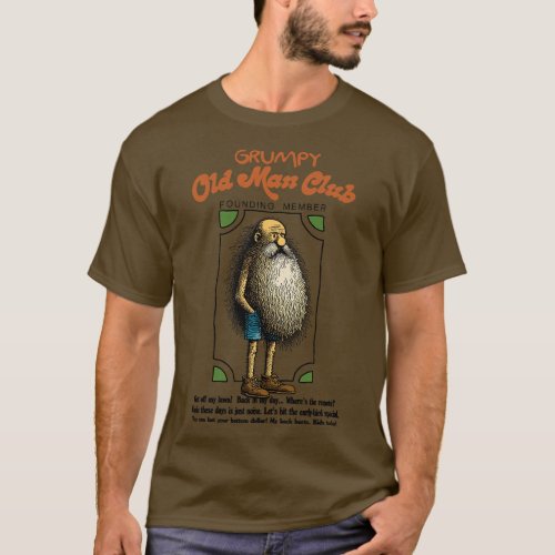 Old Man Club Founding Member T_Shirt