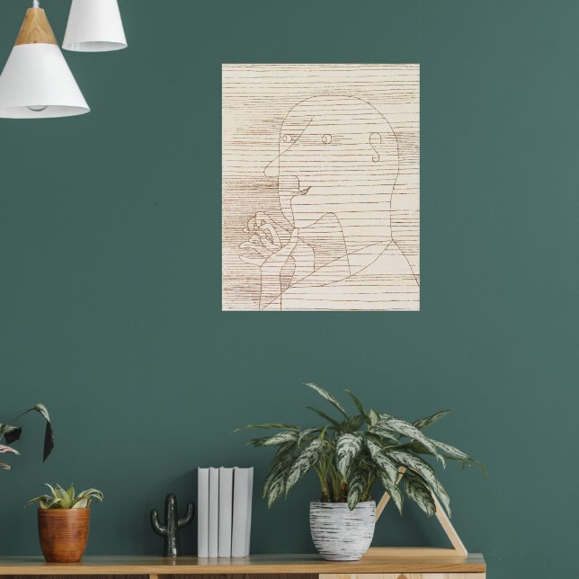 Old Man Counting on his Fingers, Poster (Living Room 1)