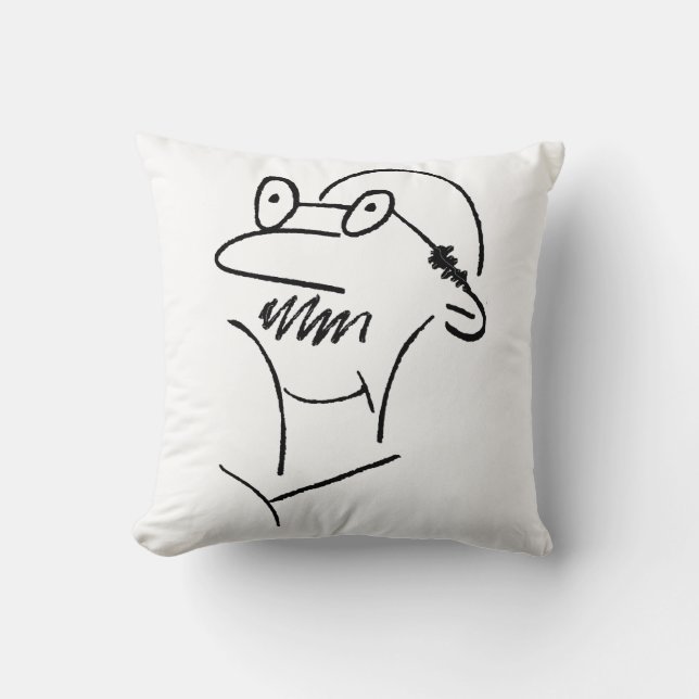Old Man Hilarious and Funny  Throw Pillow (Front)
