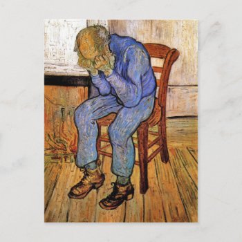 Old Man In Sorrow By Vincent Van Gogh 1890 Postcard by EndlessVintage at Zazzle
