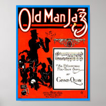 Old Man Jazz Sheet Music pub. 1920 Cover copy