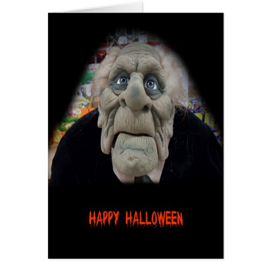 Old Man Mask in Black Background Cards (Front)