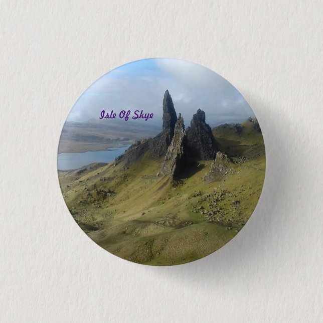 Old Man Of Storr Isle Of Skye  Button (Front)