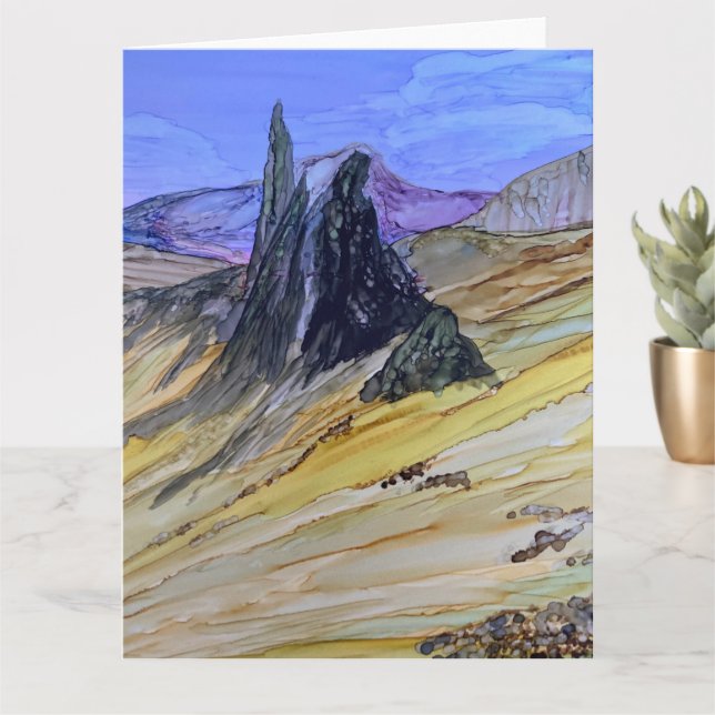 Old Man Of Storr Skye    Card (Small Plant)