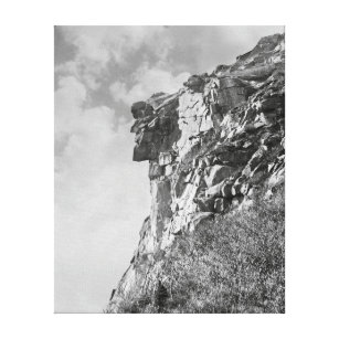 Old Man of The Mountain, 1901. Vintage Photo Canvas Print