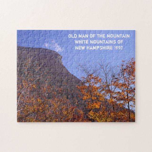 Old Man of the Mountain New Hampshire Jigsaw Puzzle (Horizontal)