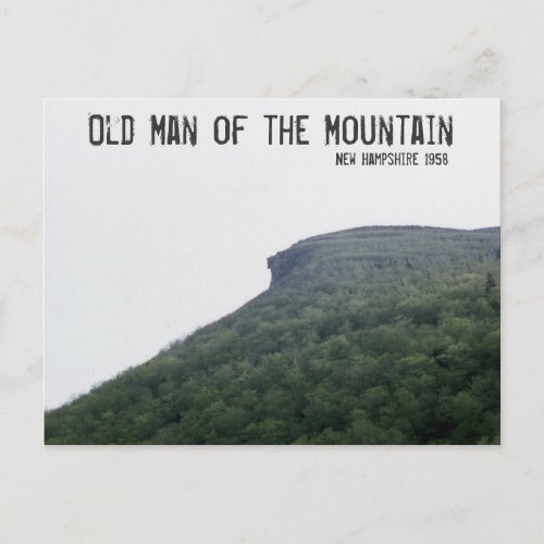 Old Man of the Mountain New Hampshire Postcard