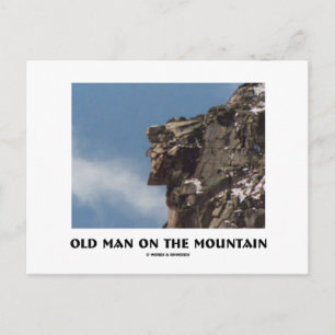 Old Man On The Mountain (Optical Illusion) Postcard