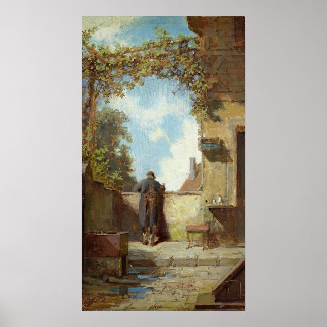 Old Man on the Terrace Poster (Front)