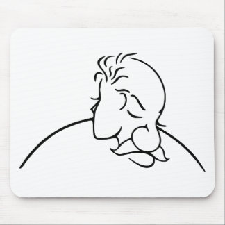 Old Man Or Young Lady Optical Illusion Mouse Pad