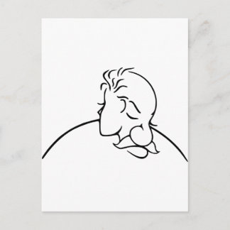 Old Man Or Young Lady Optical Illusion Postcard