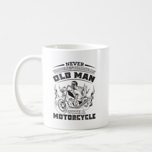Old Man Passion for motorcycles Funny Coffee Mug