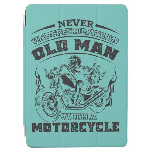 Old Man Passion for motorcycles Funny iPad Air Cover