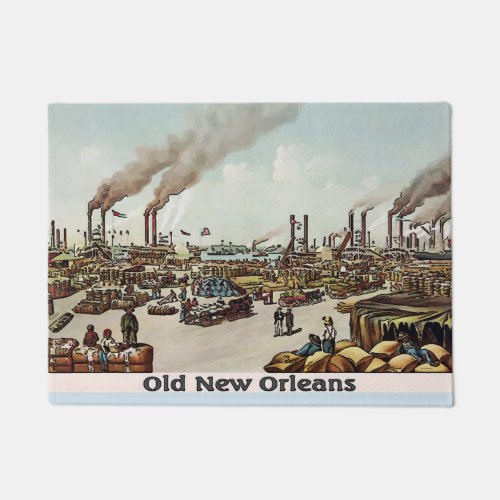 Old Man River new Orleans water front Doormat