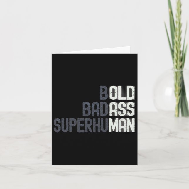 Old Man Saying Gag Gift Birthday For Dad Fathers D Card (Front)