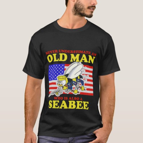 old man seabee T_Shirt