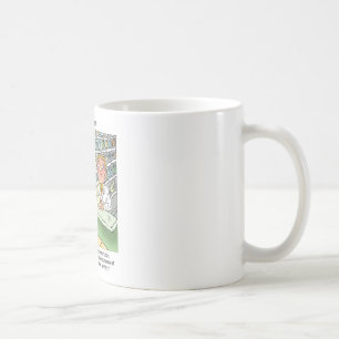 Old Man & The Pharmacy Funny Offbeat Cartoon Gifts Coffee Mug