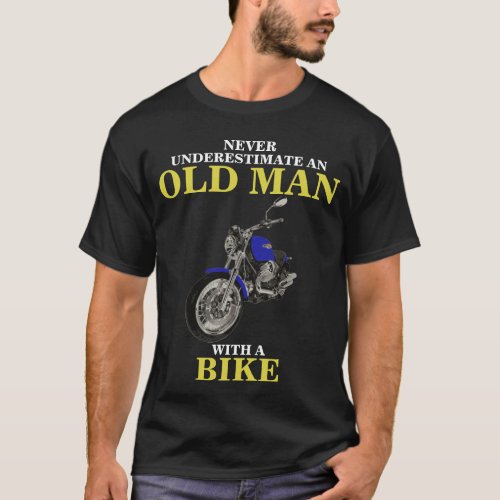Old man with a Bike T_Shirt