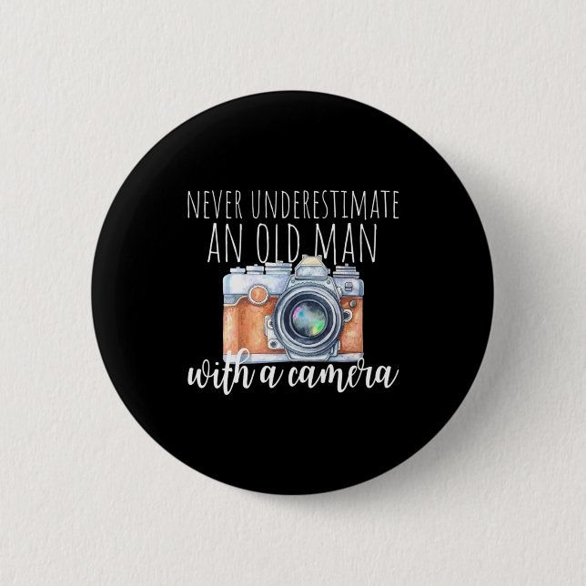 Old Man With A Camera Button (Front)