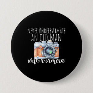 Old Man With A Camera Button