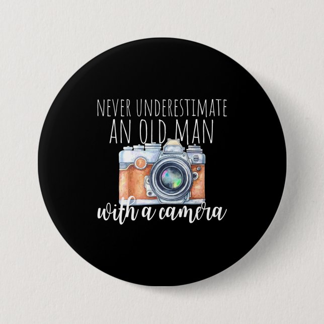 Old Man With A Camera Button (Front)