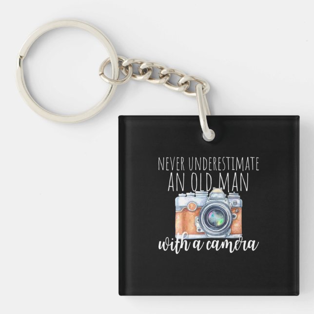 Old Man With A Camera Keychain (Front)